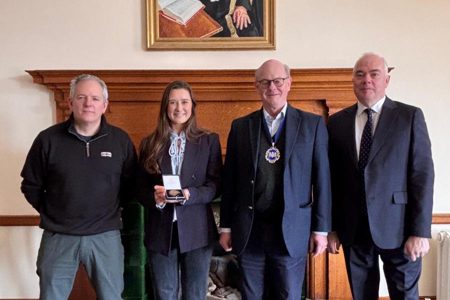 Prof. Stuart Jenkins, Lorna McKellar, Master Patrick Beddows and Prof. Andrew Edwards