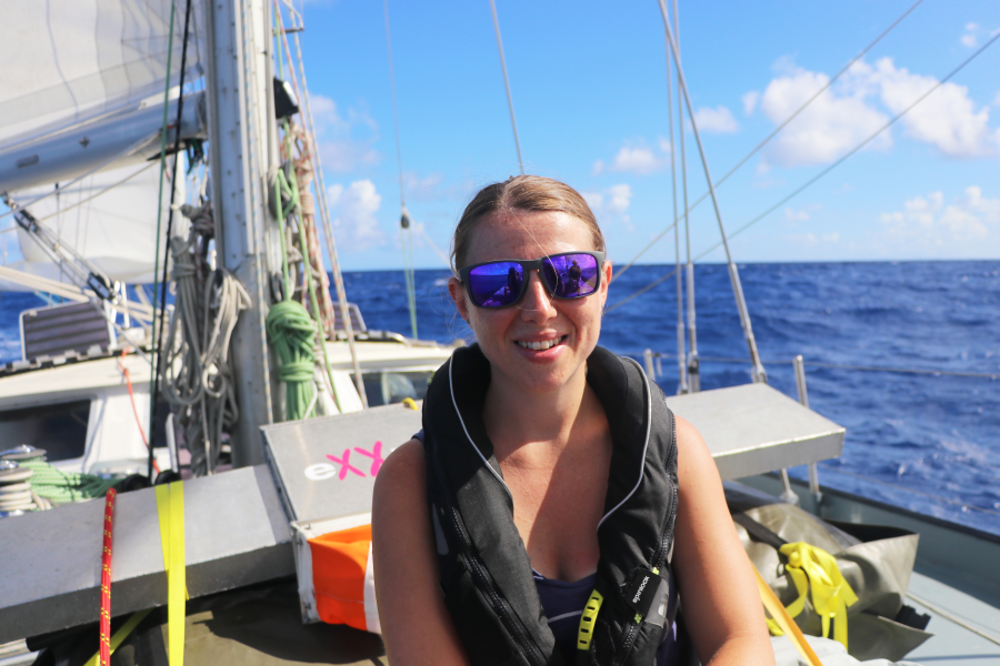 Dr Winnie Courtene-Jones sailing