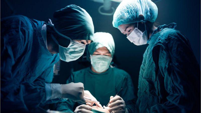 Surgery in theatre