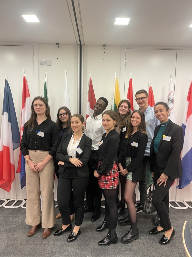 Students at the European Horizons Bangor in London Event