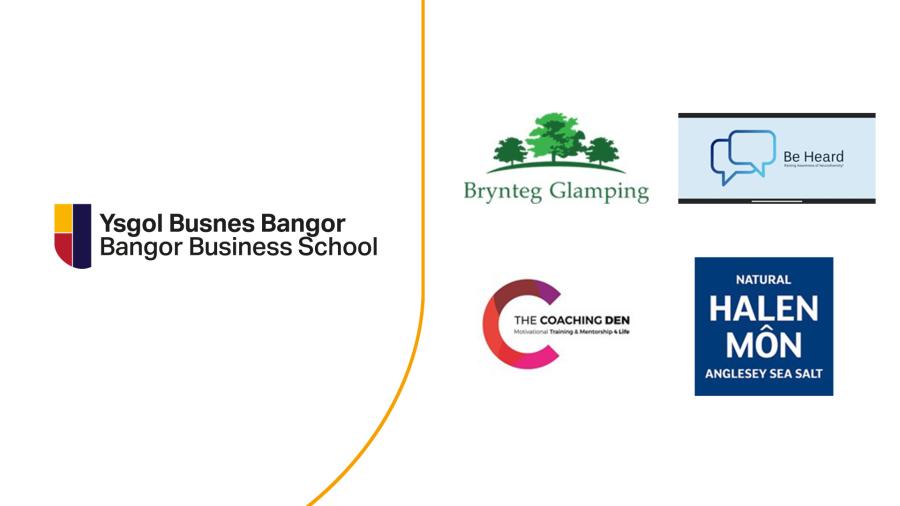 Logos of Businesses that took part in enterprising scheme.