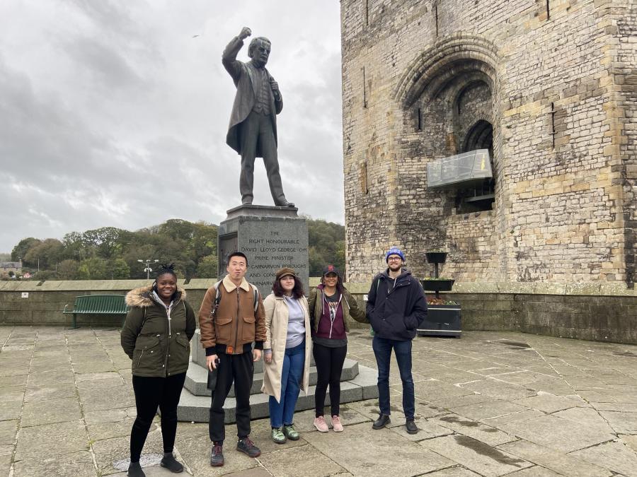 Bangor University Law Students at Caernarfon Castle