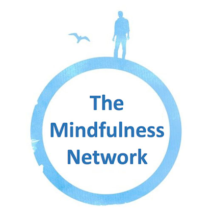 Blue and white The Mindfulness Network logo