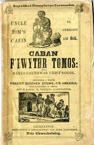 Cover of Welsh version of Uncle Tom's cabin