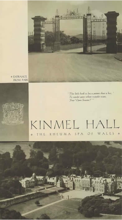 Photo of Brochure for the Kinmel Hall Rheuma Spa