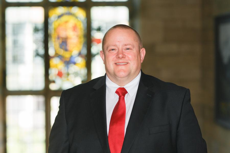 Close-up Photo of Steven Barnard in the Main Arts Building