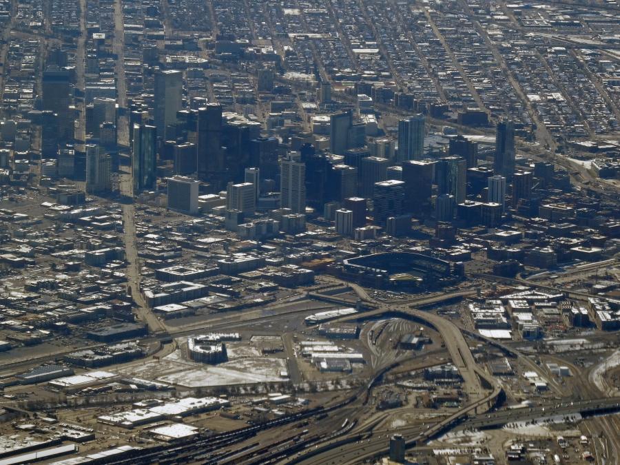 Aerial view of Denver