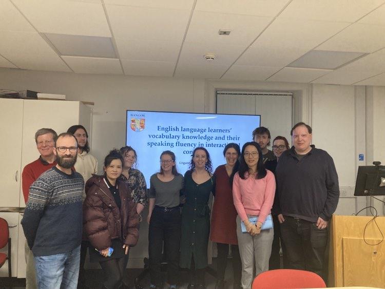 a group of students linguistics circle
