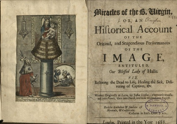 Title page of _Miracles of the B. Virgin_
