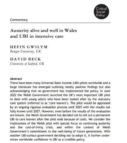 Austerity alive article