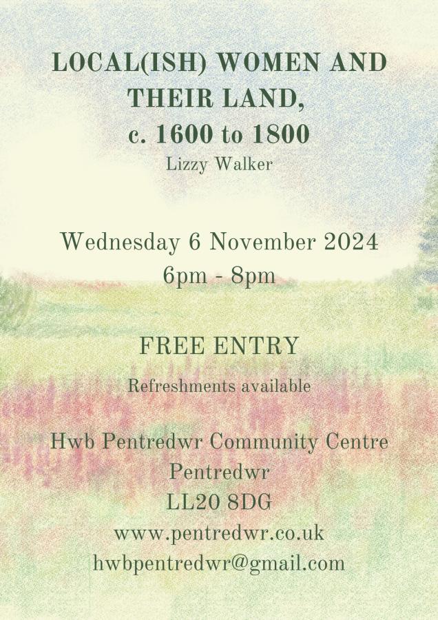 Event information on top of a colourful pastel background.