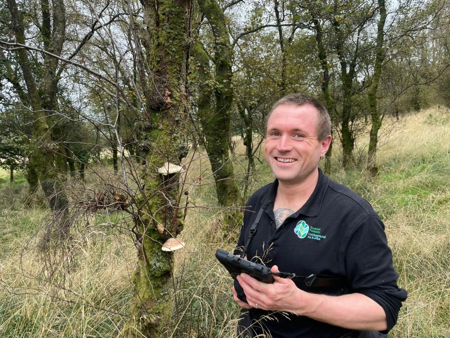 Ewen McGeorge MSc Forestry student on placement with Scottish Forestry