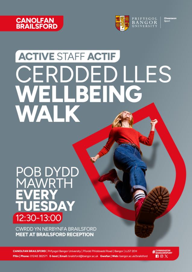 rhywun yn cerdded