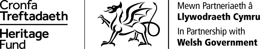 Black - the Heritage Fund and Welsh Gov partner PNG logo 