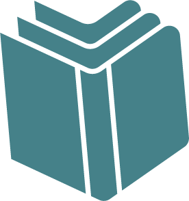 Teal book motif