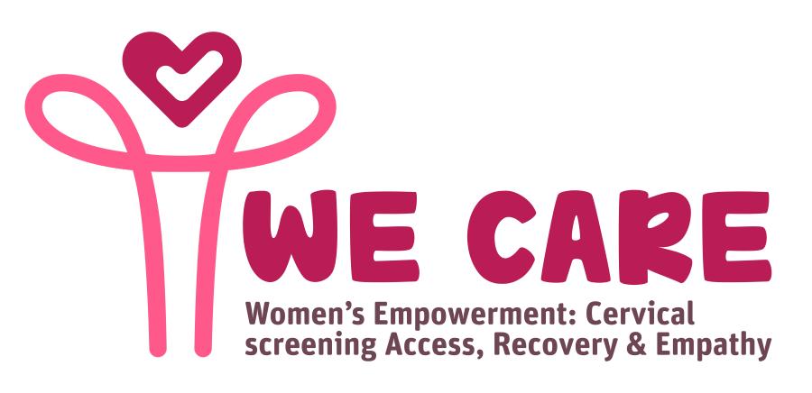 Logo for the We Care project - Women's Empowerment: Cervical Screening Access, Recover and Empathy