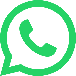 WhatsApp logo graphic of a green telephone receiver within a green speech bubble 