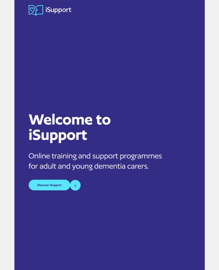 iSupport website home page image