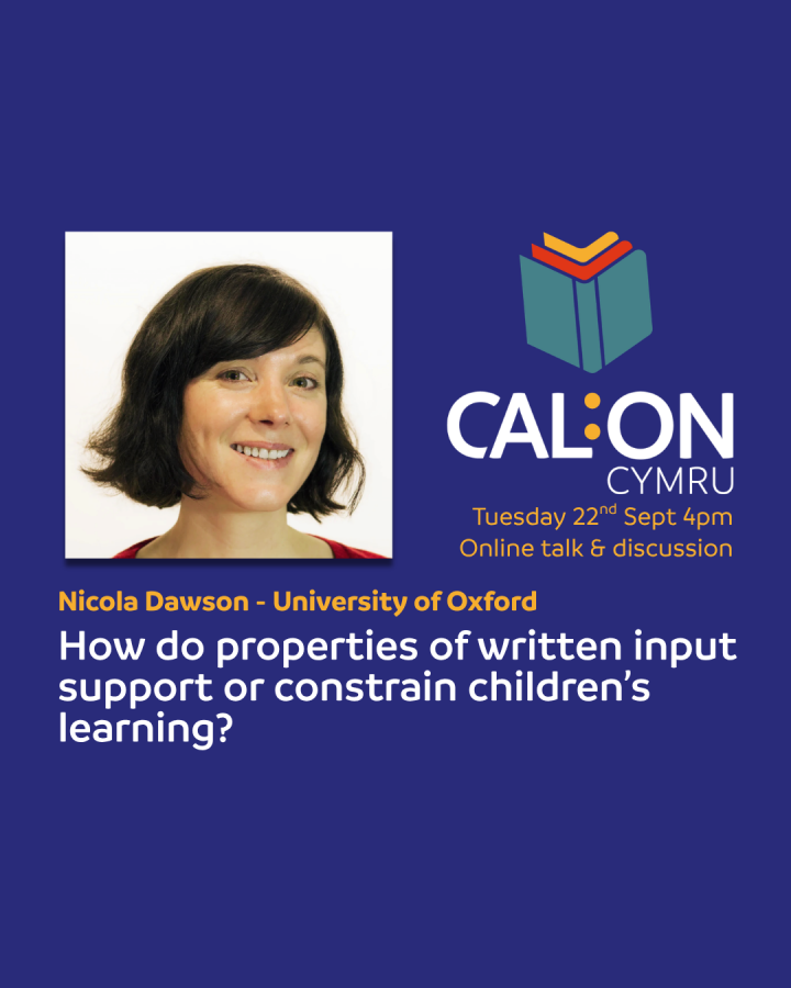 Poster for a literacy talk event